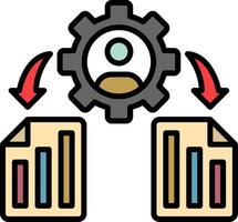 Framework Line Filled Icon vector