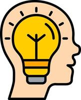 Knowledge Line Filled Icon vector