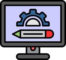 learning tools Line Filled Icon vector
