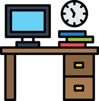 Workspace Line Filled Icon vector
