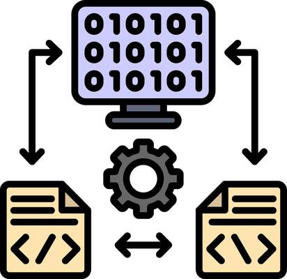 Coding Line Filled Icon