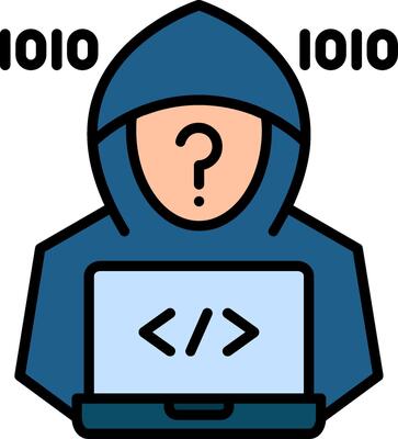 Hacker Line Filled Icon