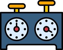 Timer Line Filled Icon vector