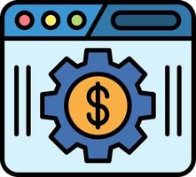 Browser Line Filled Icon vector