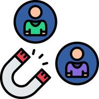 Attraction Line Filled Icon vector