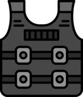 Armour Line Filled Icon vector