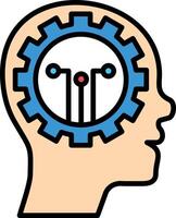 Skill Line Filled Icon vector