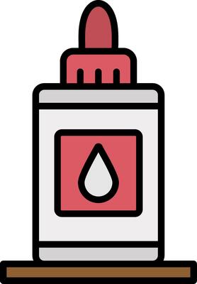 Glue Line Filled Icon
