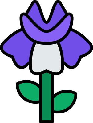 Iris Line Filled Icon