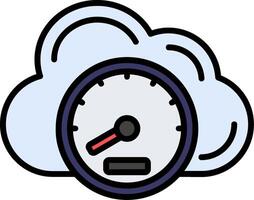 Atmospheric Line Filled Icon vector