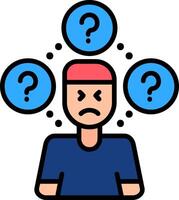 Memory Line Filled Icon vector