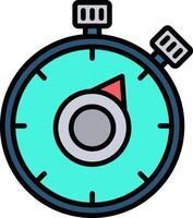 Timer Line Filled Icon vector