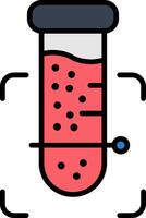 Scan Line Filled Icon vector