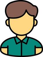 Avatar Line Filled Icon vector