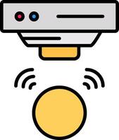 Proximity sensor Line Filled Icon vector