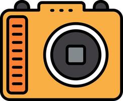 Camera Line Filled Icon vector