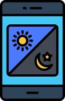 App Line Filled Icon vector