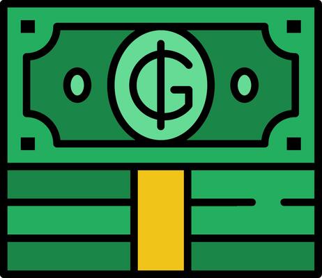 Guarani Line Filled Icon
