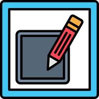 Compose Line Filled Icon vector