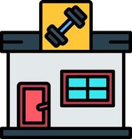 Gym Line Filled Icon vector