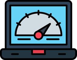Performance Line Filled Icon vector