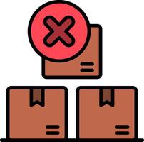 Do Not Stack Line Filled Icon vector