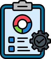 Testing Line Filled Icon vector
