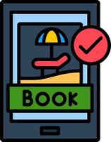 Confrm Line Filled Icon vector