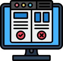 Interface Line Filled Icon vector