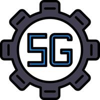 Management Line Filled Icon vector