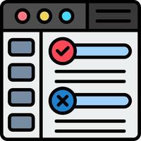 Code Line Filled Icon vector