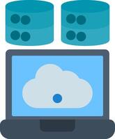 Virtualization Line Filled Icon vector