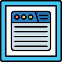 Web Line Filled Icon vector