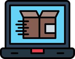 Logistic Line Filled Icon vector