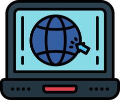 Web Line Filled Icon vector