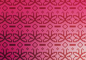 Red line aztec texture ancient fabric background vector