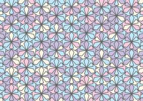 Soft pattern geometry pastel art background vector