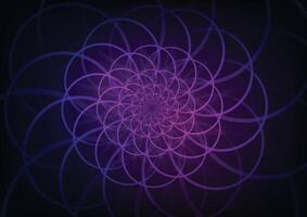 Abstract swirl art purple presentation background vector