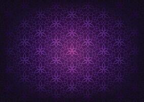 Swirl pattern line curve flower purple background vector
