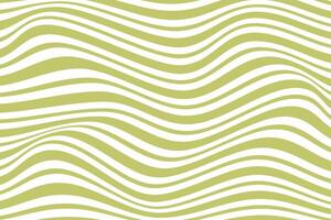 simple abstract olive color horizontal wavy distort line pattern a green background with wavy lines. vector