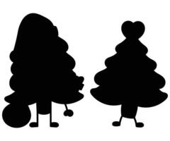 Plain Christmas Tree Icon Design for Holiday Themes vector