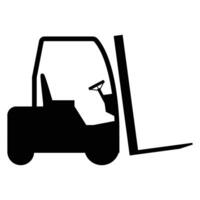 Forklift Icon for Warehouse and Material Handling Design vector