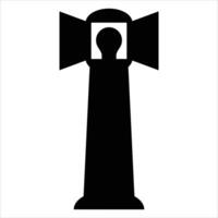 Lighthouse Icon for Coastal Navigation and Maritime Design vector