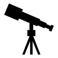 Telescope Icon for Astronomy and Observation Design vector