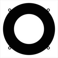 Inflatable Circle Icon for Pool and Water Fun Design vector