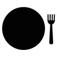 Fork and Knife Icon for Dining and Restaurant Design vector
