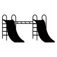 Children Slide Icon for Playground and Outdoor Fun Design vector