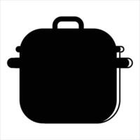 Pan Icon for Cooking and Kitchenware Design vector