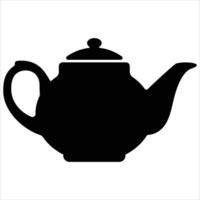 Teapot Icon for Tea Time and Kitchenware Design vector