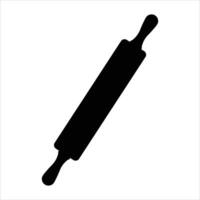 Rolling Pin Icon for Baking and Kitchen Tools Design vector